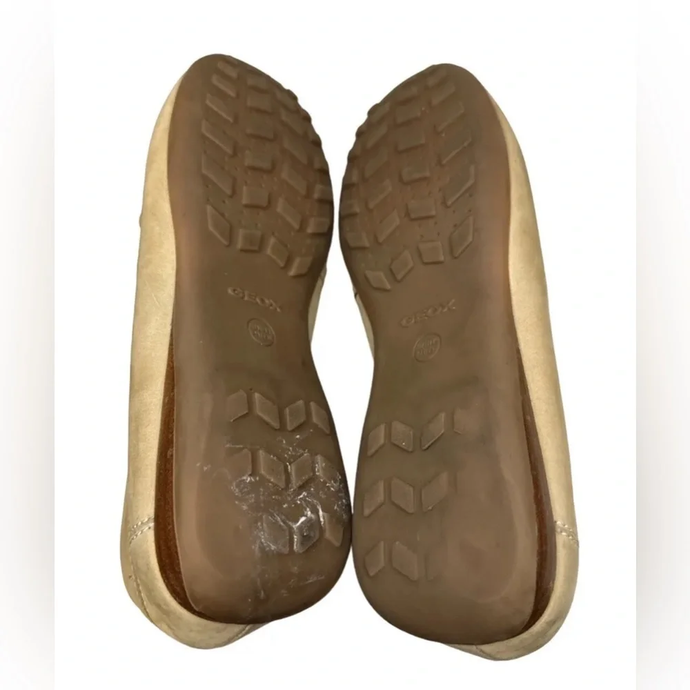 Geox Respira Women's ~ Size 39.5/ US 10 ~ Tan Horsebit Slip On Loafers Shoes